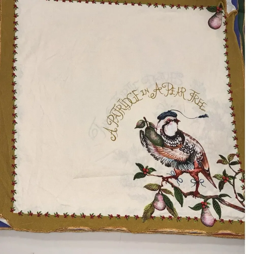 Anthropologie Phannapast Taychamaythakool 12 Days Christmas Napkins Square